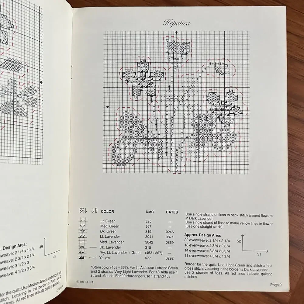 Appalachian Trail Wildflowers for Counted Quilting Pattern Book